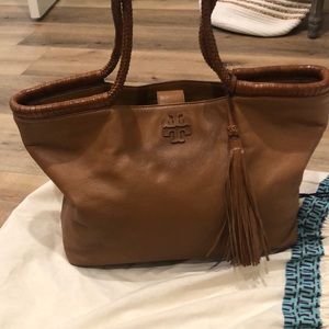 Tory Burch Taylor braided handle tote